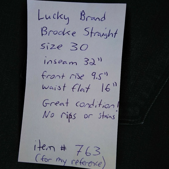 Lucky Brand Brooke Straight Leg Jeans size 10 - Picture 7 of 8